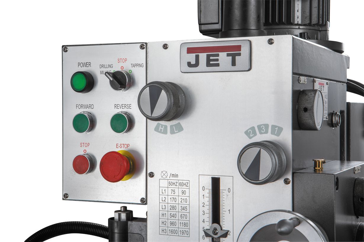 JET JGHD-32PF Редукторный сверлильный станок с автоматической подачей пиноли шпинделя (JET Дисконт) - (Демозал СПБ)