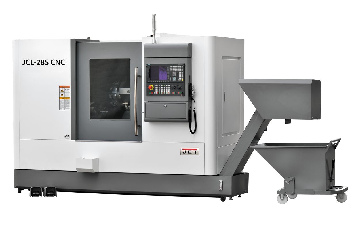 Токарный станок с ЧПУ JET JCL-28F CNC (Fanuc, гидр. патрон)