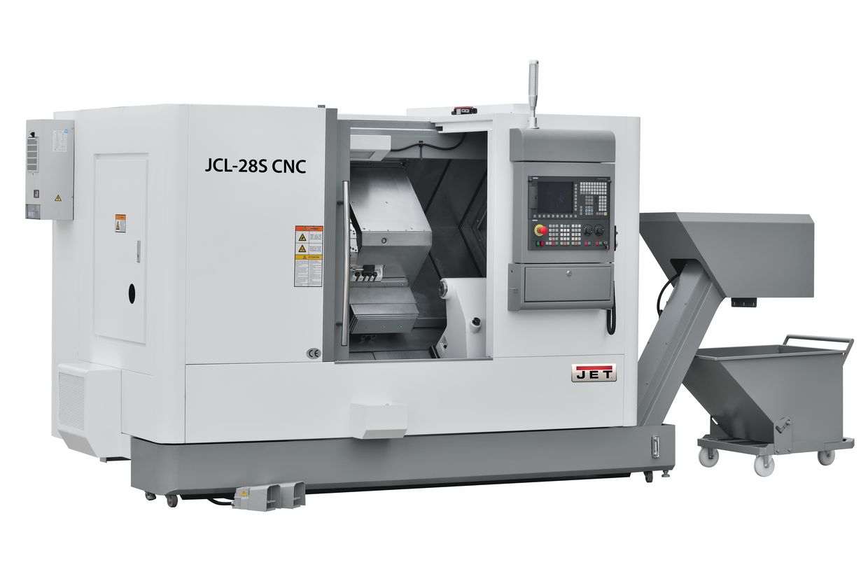 Токарный станок с ЧПУ JET JCL-28F CNC (Fanuc, гидр. патрон)