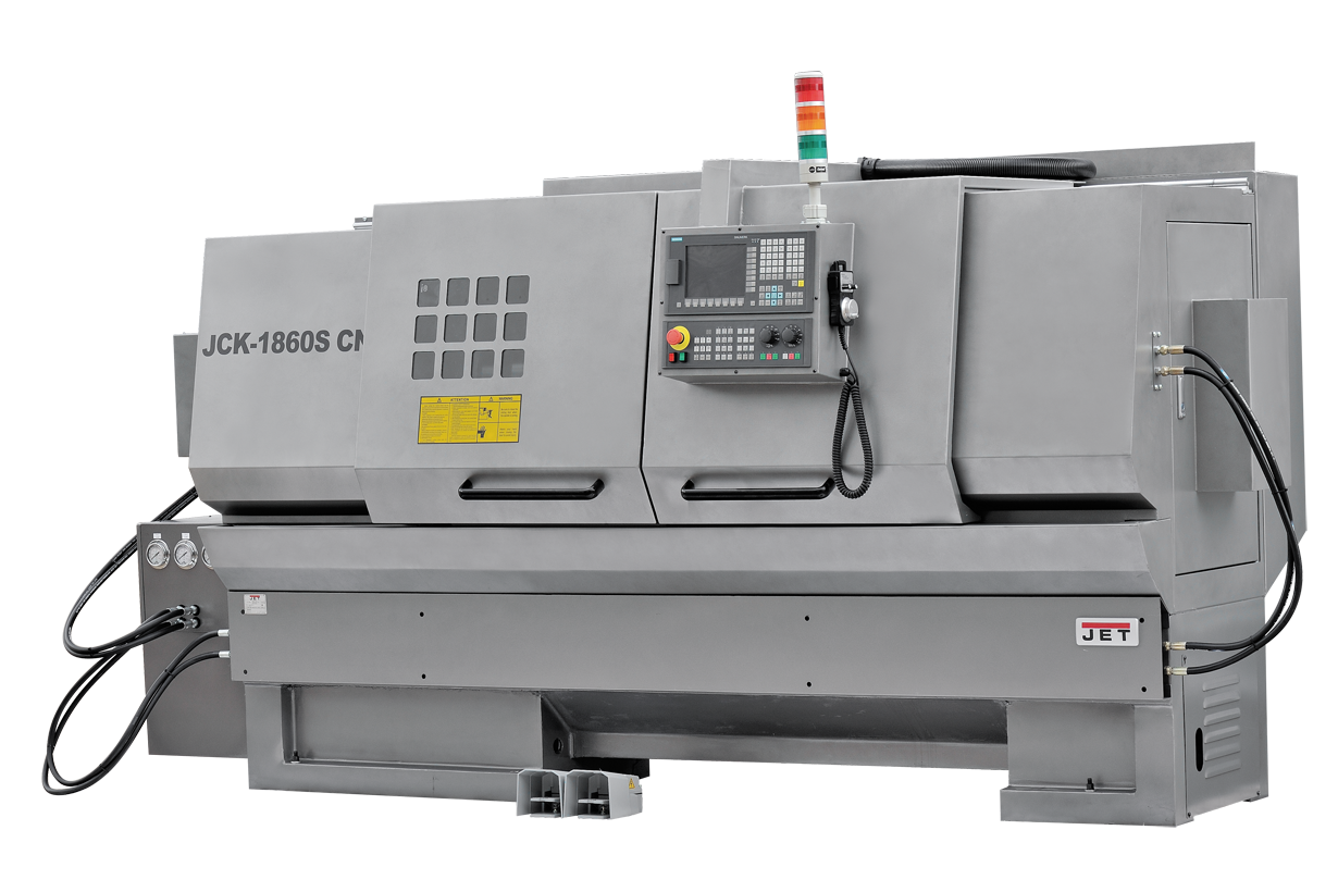 Токарный станок с ЧПУ JET JCK-1640F CNC (Fanuc, ручн. патрон, 6-ти поз. рев. голова)