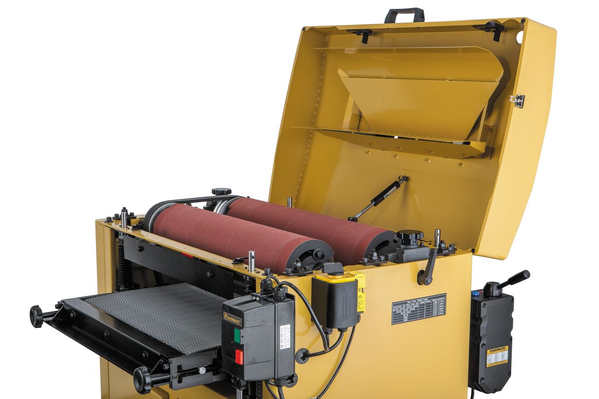 Powermatic DDS-225 Двухбарабанный шлифовально-калибровальный станок