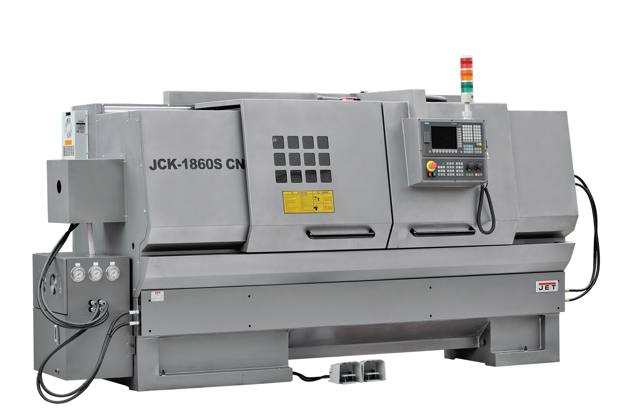 Токарный станок с ЧПУ JET JCK-1640F CNC (Fanuc, гидр. патрон, 6-ти поз. рев. голова)