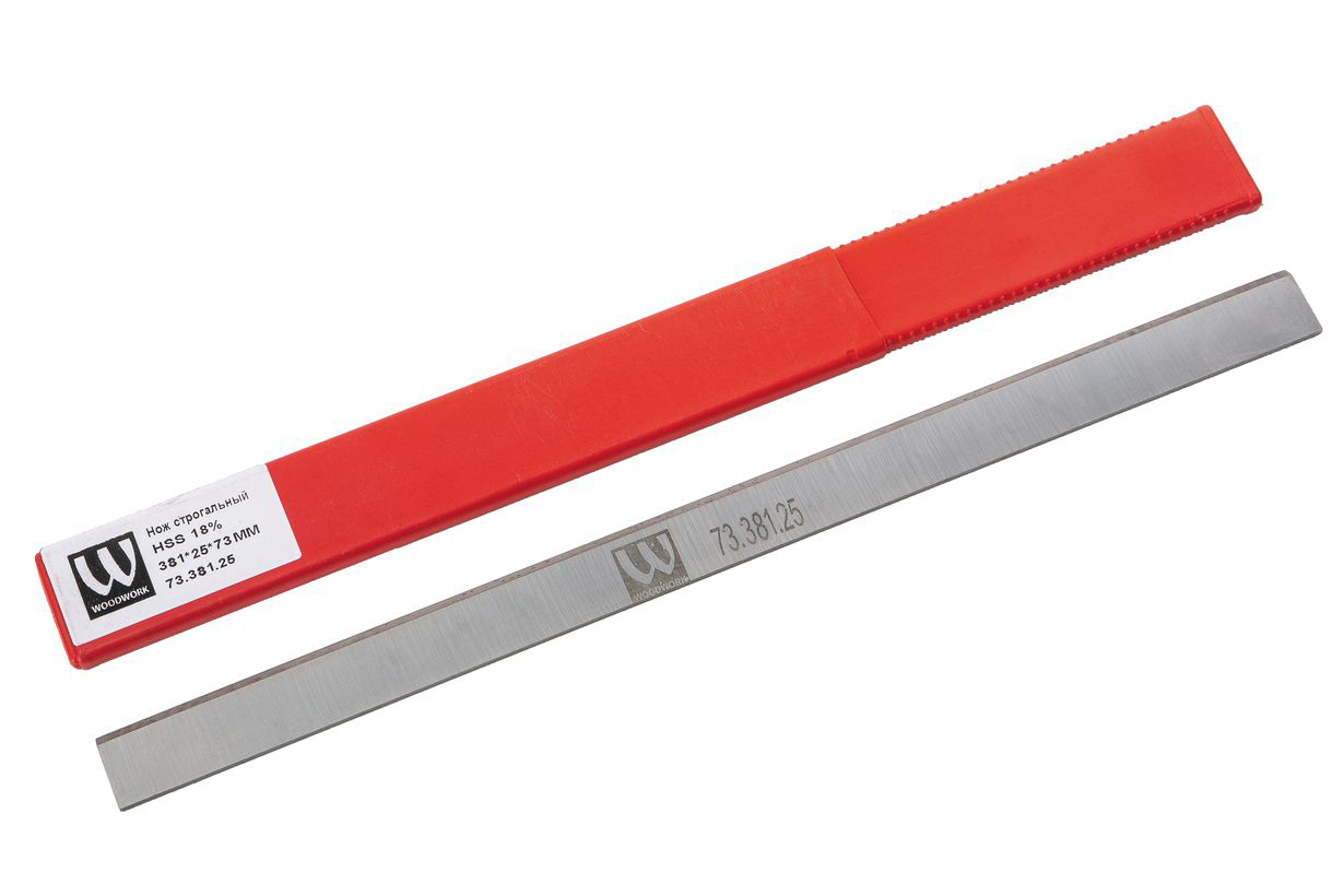 Нож строгальный HSS 18% 381X25X3мм (1 шт.) для JWP-15K, JWP-15B, 15SC