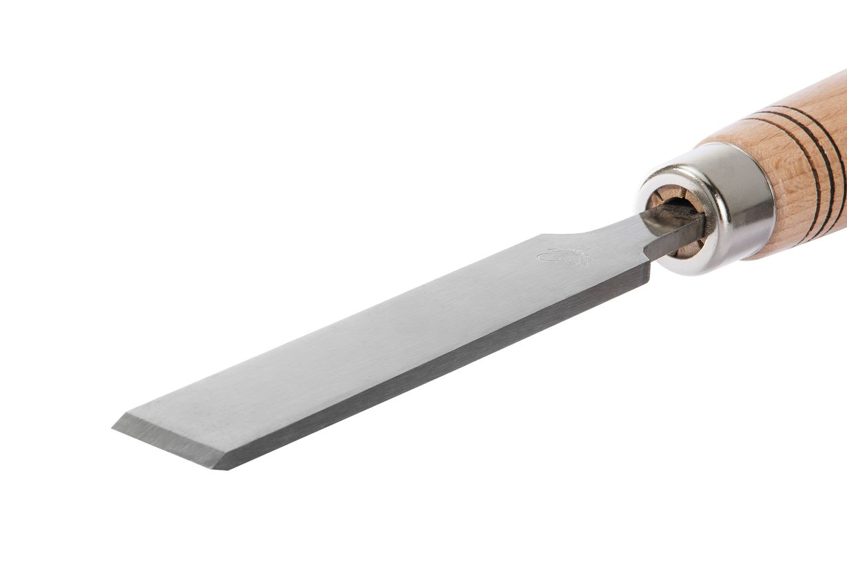 Резец плоский,косой, двухсторонее лезвие. Ширина лезвия  35 мм