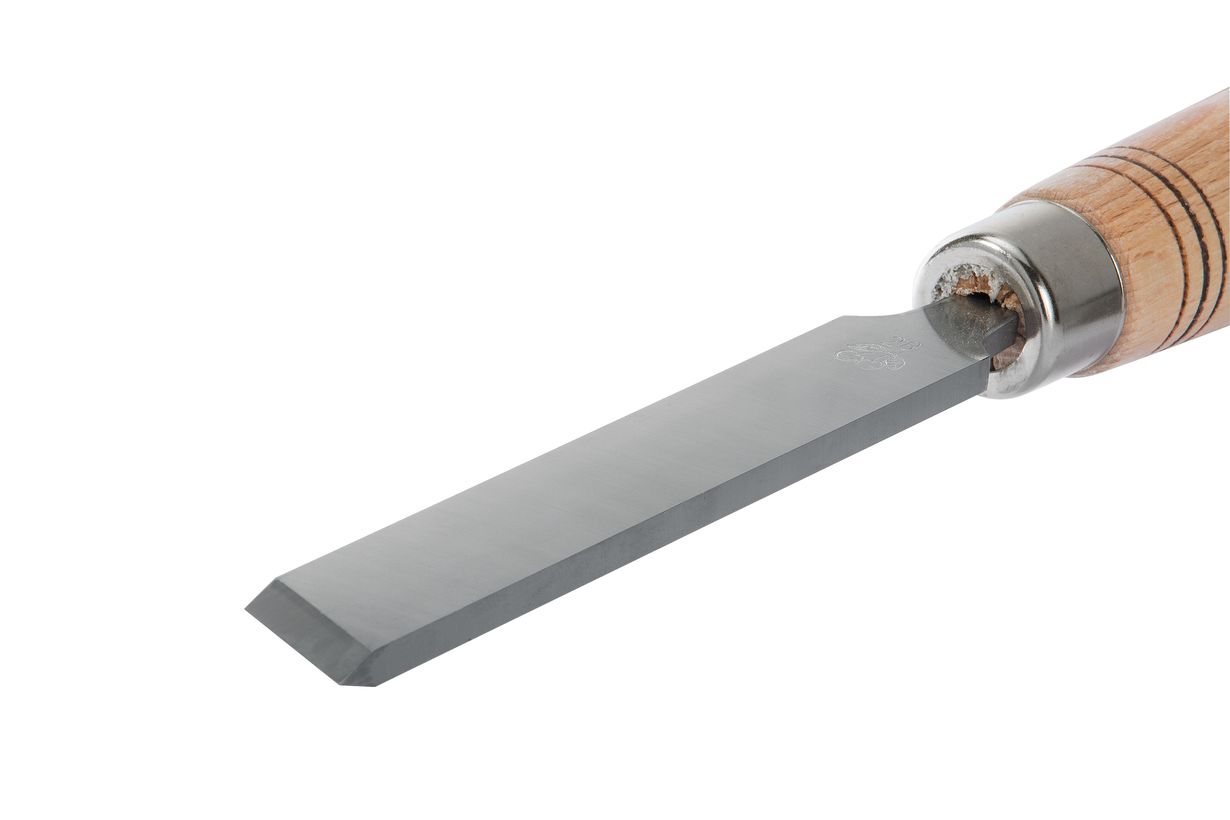 Резец плоский,косой, двухсторонее лезвие. Ширина лезвия  26 мм