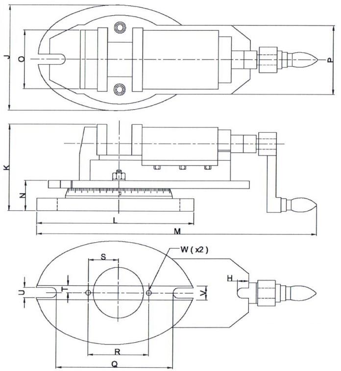 MMV/SP-50 Фрезерные прецизионные тиски 51 мм