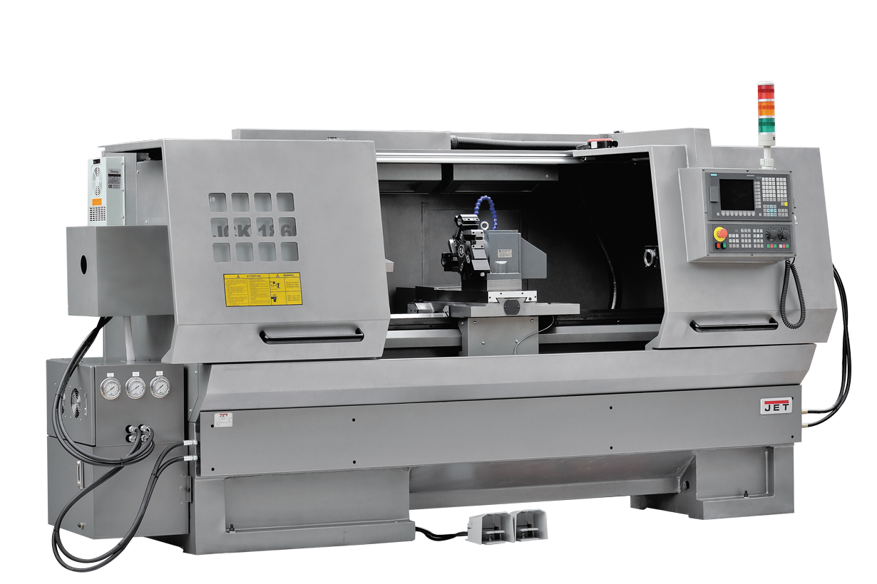 Токарный станок с ЧПУ JET JCK-1640F CNC (Fanuc, ручн. патрон, 6-ти поз. рев. голова)