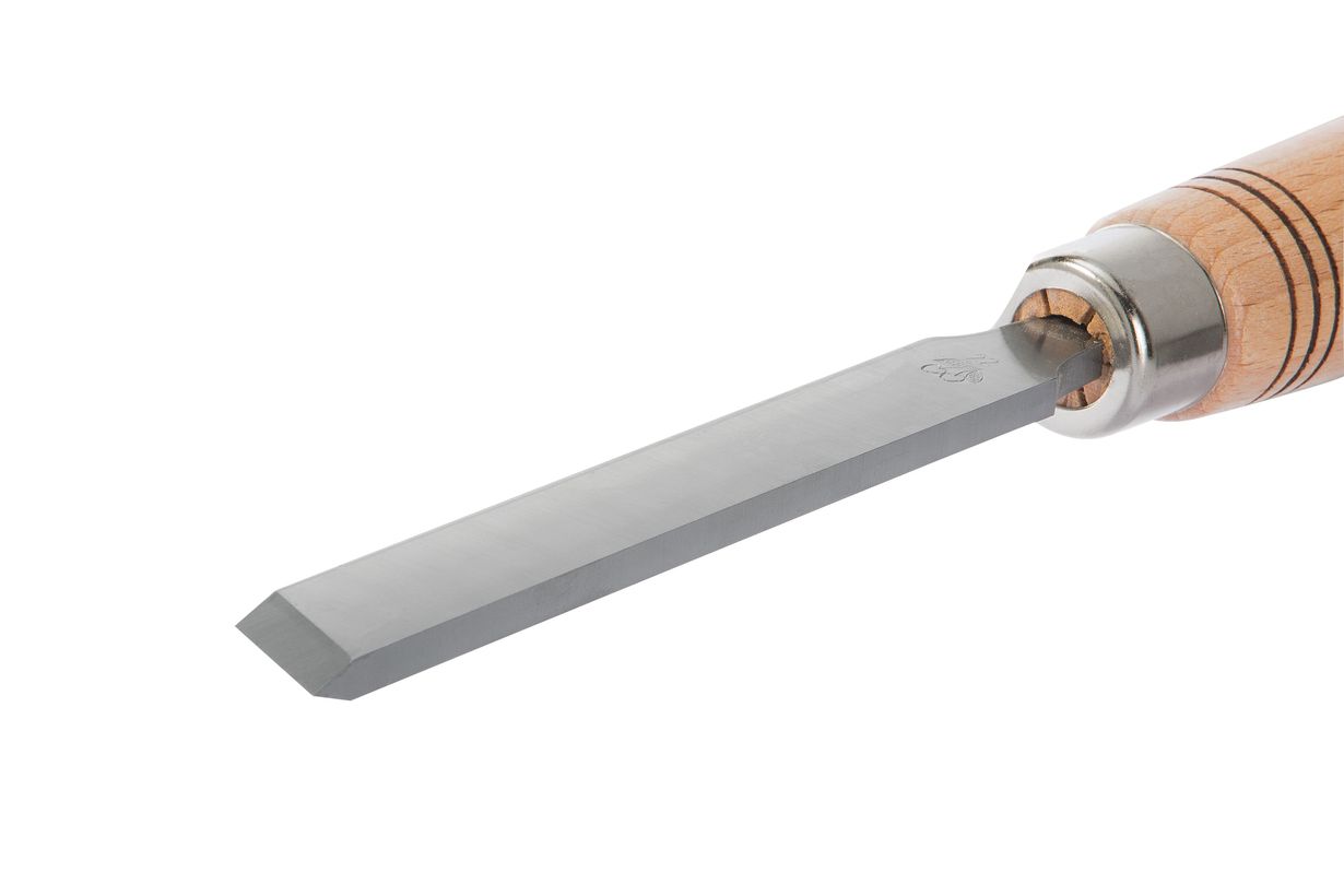 Резец плоский,косой, двухсторонее лезвие. Ширина лезвия  22 мм