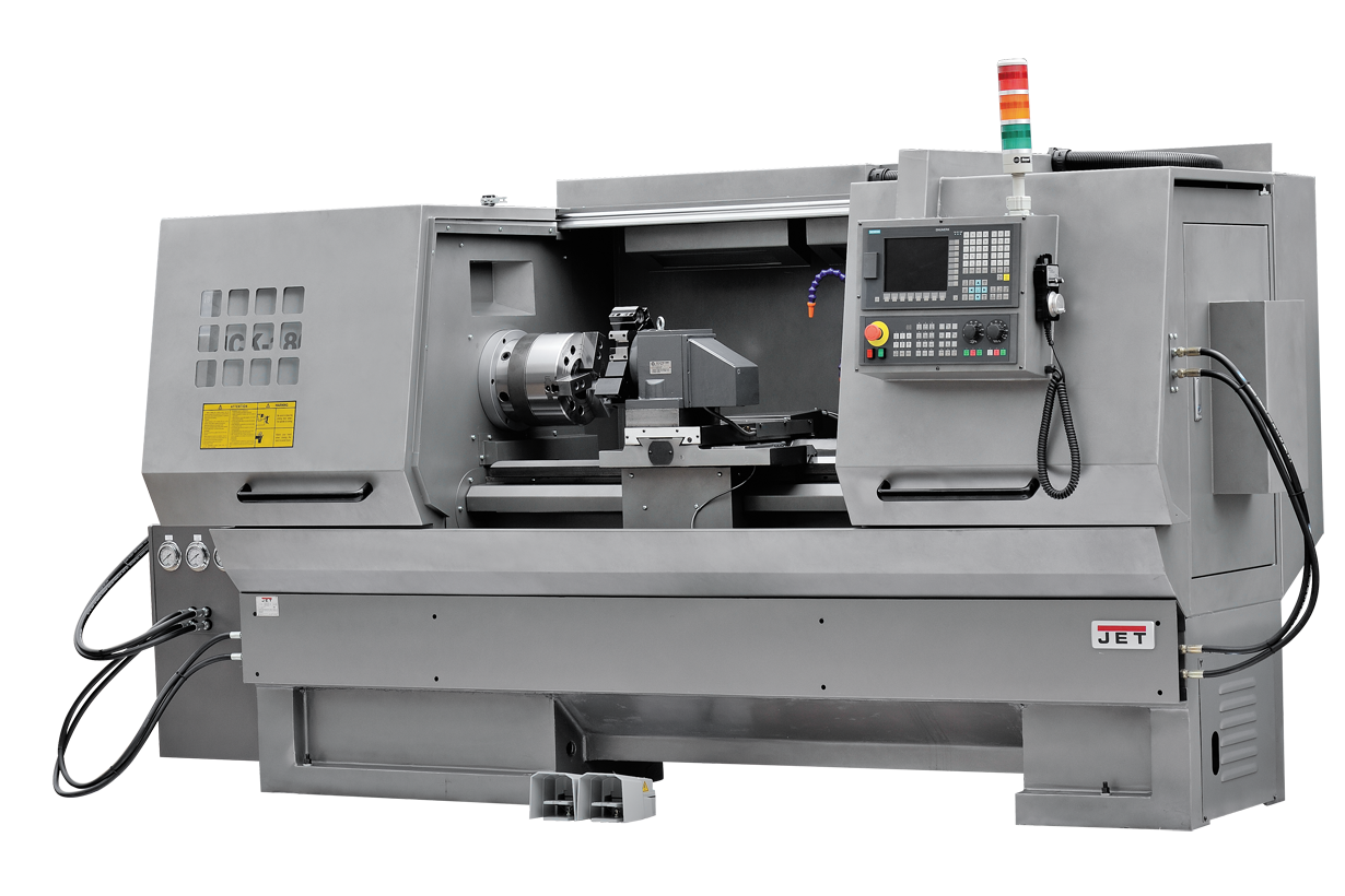 Токарный станок с ЧПУ JET JCK-1640F CNC (Fanuc, гидр. патрон, 6-ти поз. рев. голова)