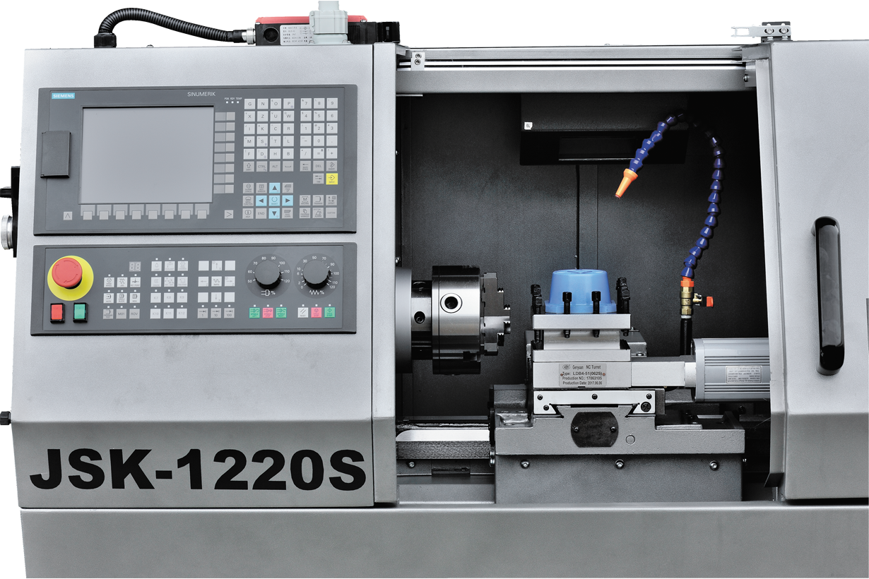 Токарный станок с ЧПУ JET JSK-1220S CNC (Siemens, ручн. патрон, 6-ти поз. рев. голова)