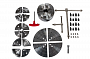 Фото анонса: CK-4.5Z/S1 114 мм 4-х кулачковый токарный патрон по дереву в наборе
