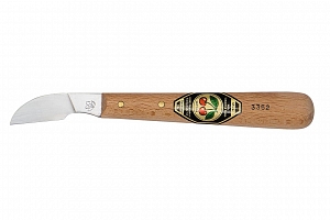 Фото анонса: Нож для резьбы по дереву, с длинным, скошенным лезвием.