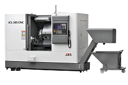 Фото анонса: Токарный станок с ЧПУ JET JCL-28F CNC (Fanuc, гидр. патрон)