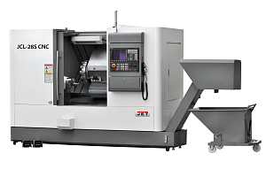 Фото анонса: Токарный станок с ЧПУ JET JCL-28F CNC (Fanuc, гидр. патрон)