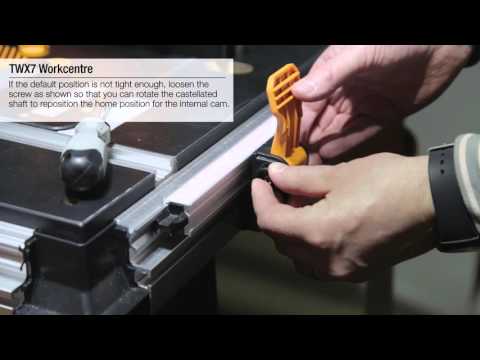 How to Tighten the Fence clamps on a Triton TWX7 Workcentre
